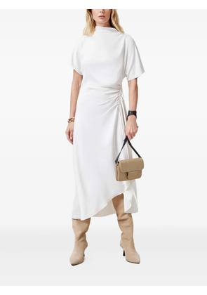 AllSaints Rosie high-neck ruched dress - White