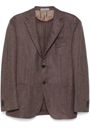 Corneliani single-breasted blazer - Brown