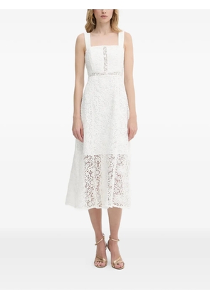 Morgan square-neck dress - White