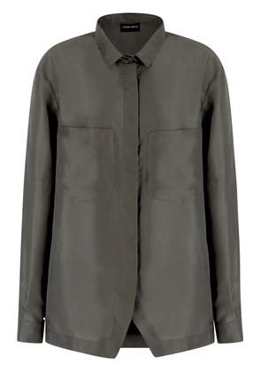 Giorgio Armani patch pocket shirt - Green