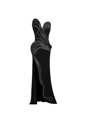 Gaby Charbachy strapless sequin-embellished gown - Black