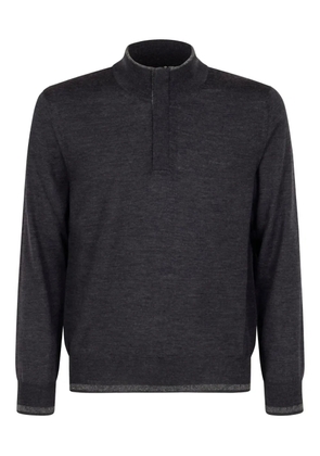 Canali high-neck sweater - Grey