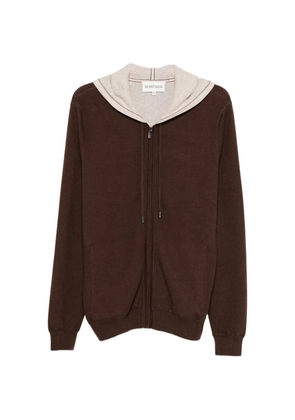 BOMPARD zip-up hoodie - Brown