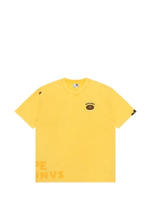 AAPE BY *A BATHING APE® logo-detail T-shirt - Yellow
