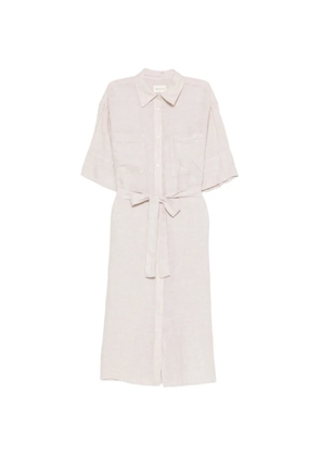Gant belted midi shirt dress - Neutrals