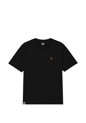 FINGERCROXX logo-embroidered T-shirt - Black