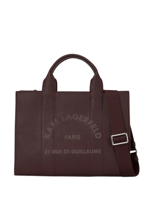 Karl Lagerfeld medium Rue St-Guillaume tote bag - Brown
