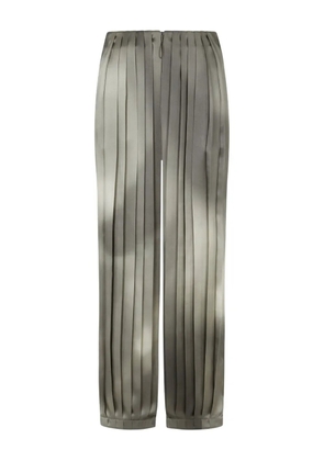Giorgio Armani pleated straight-leg trousers - Grey