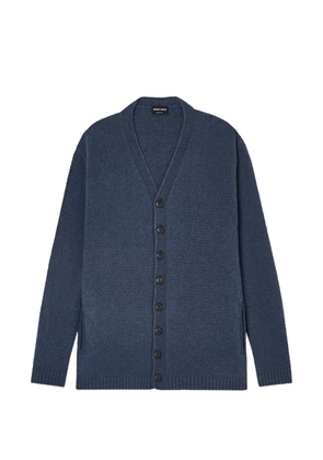Giorgio Armani cashmerer V-neck cardigan - Blue