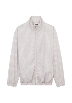 GCDS pinstripe windbreaker - Neutrals