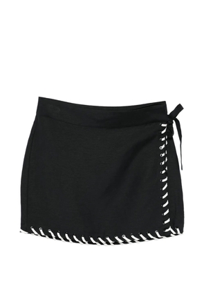 Simkhai tie-waist mini skirt - Black