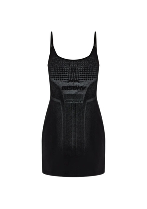 MISBHV logo-detail mini dress - Black