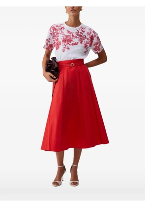 LIU JO floral-print T-shirt - White