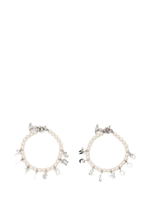 Vivienne Westwood pearl charm bracelet (set of two) - Silver