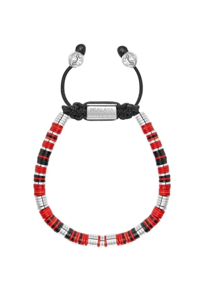 Nialaya Jewelry disc-shape-beads bracelet - Silver