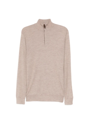 N.Peal Regent zipped top - Brown