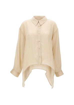 HERSKIND Enrico asymmetric shirt - Neutrals