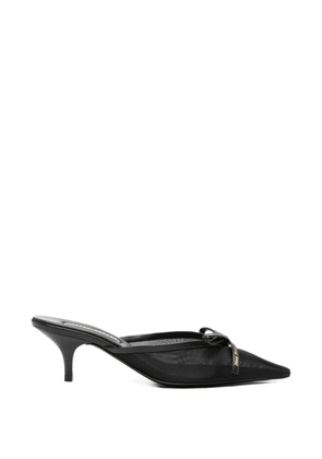 Miu Miu bow-detail pointed-toe mules - Black