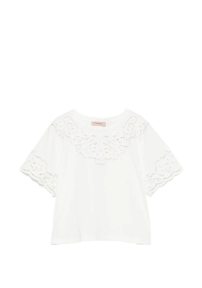 TWINSET lace T-shirt - White