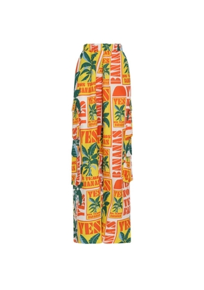 Amir Slama print pocket trousers - Yellow