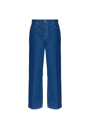 Maison Kitsuné five-pockets high-waisted jeans - Blue
