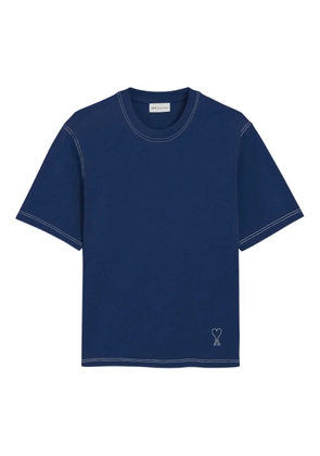 AMI Paris topstitch T-shirt - Blue