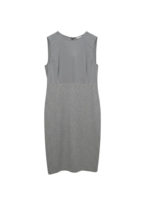 Brunello Cucinelli two-tone sleeveless midi dress - Grey