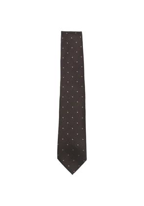 TOM FORD polka dot tie - Brown