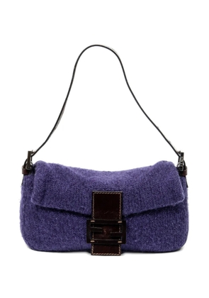Fendi Pre-Owned Baguette knitted shoulder bag - Purple
