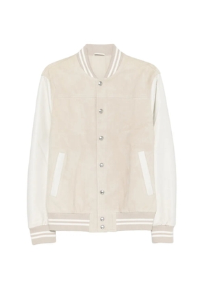 Eleventy striped bomber jacket - Neutrals