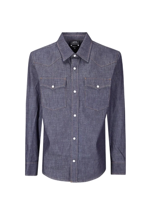 A.P.C. western cotton shirt - Blue