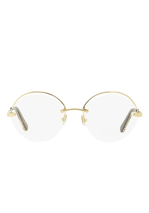 Roberto Cavalli oval-frame glasses - Gold