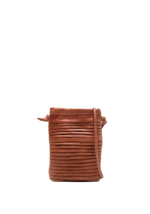 SOMMET Paloma leather cross body bag - Brown