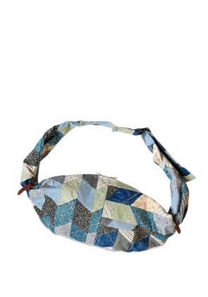 KAPITAL Yabane patchwork-detail bag - Blue