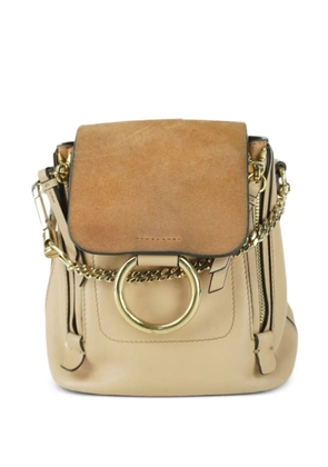 Chloé Vintage Faye mini leather backpack - Neutrals