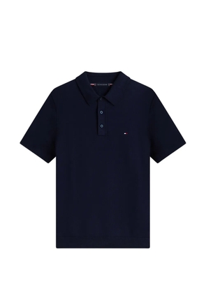 Tommy Hilfiger buttoned short-sleeve knitwear - Blue