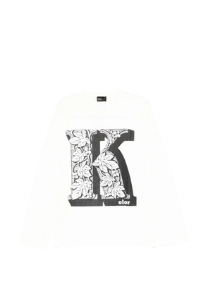 Kolor graphic-print long-sleeve T-shirt - White