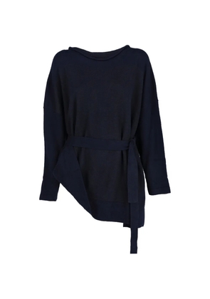 Vintage belted sweater - Blue