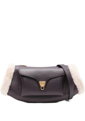 Coccinelle Beat Arctic shoulder bag - 644 PRUNE/NATURAL