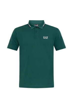 Ea7 Emporio Armani logo-print polo shirt - Green