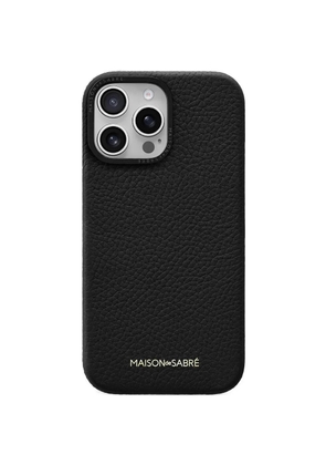 MAISON de SABRÉ leather iPhone 16 Pro Max phone case - Black