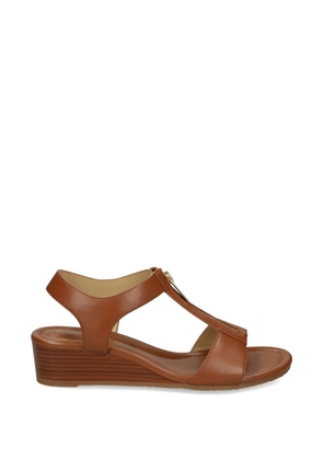 Michael Michael Kors Berkley zip leather sandals - Brown