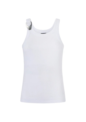 PINKO ribbed sleveeless top - White