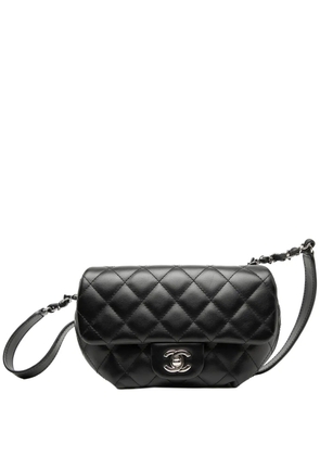 CHANEL Pre-Owned 2021 CC Quilted Calfskin Uniform Flap belt bag - Black