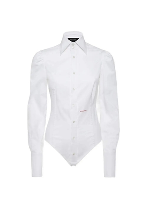 DSQUARED2 signature poplin bodysuit - White