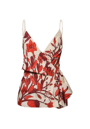 Johanna Ortiz New Gentle floral-pattern top - Neutrals