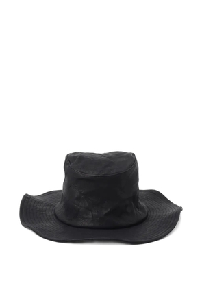 Yohji Yamamoto leather hat - Black