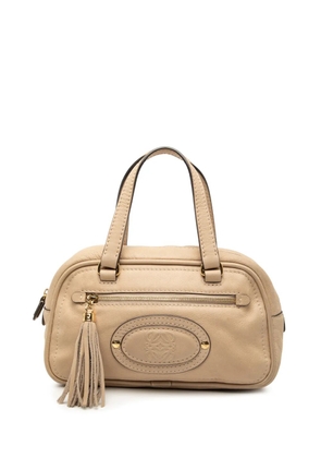 Loewe Pre-Owned 2007 Mini Anagram Leather Tassel handbag - Brown