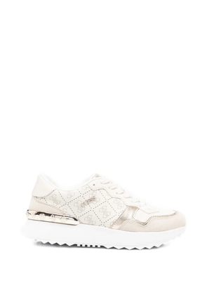 GUESS USA logo-pattern sneakers - Neutrals