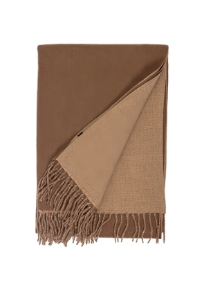 GOIA fringed scarf - Brown